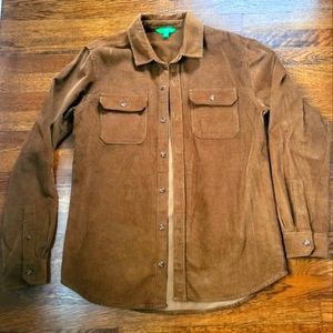 Men's Medium Brown Corduroy Shirt